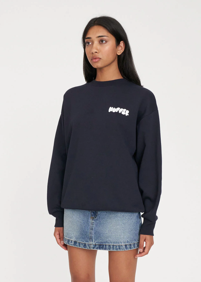 Womens Weekend Crew/Puff Navy | Abbey Road Kaikoura