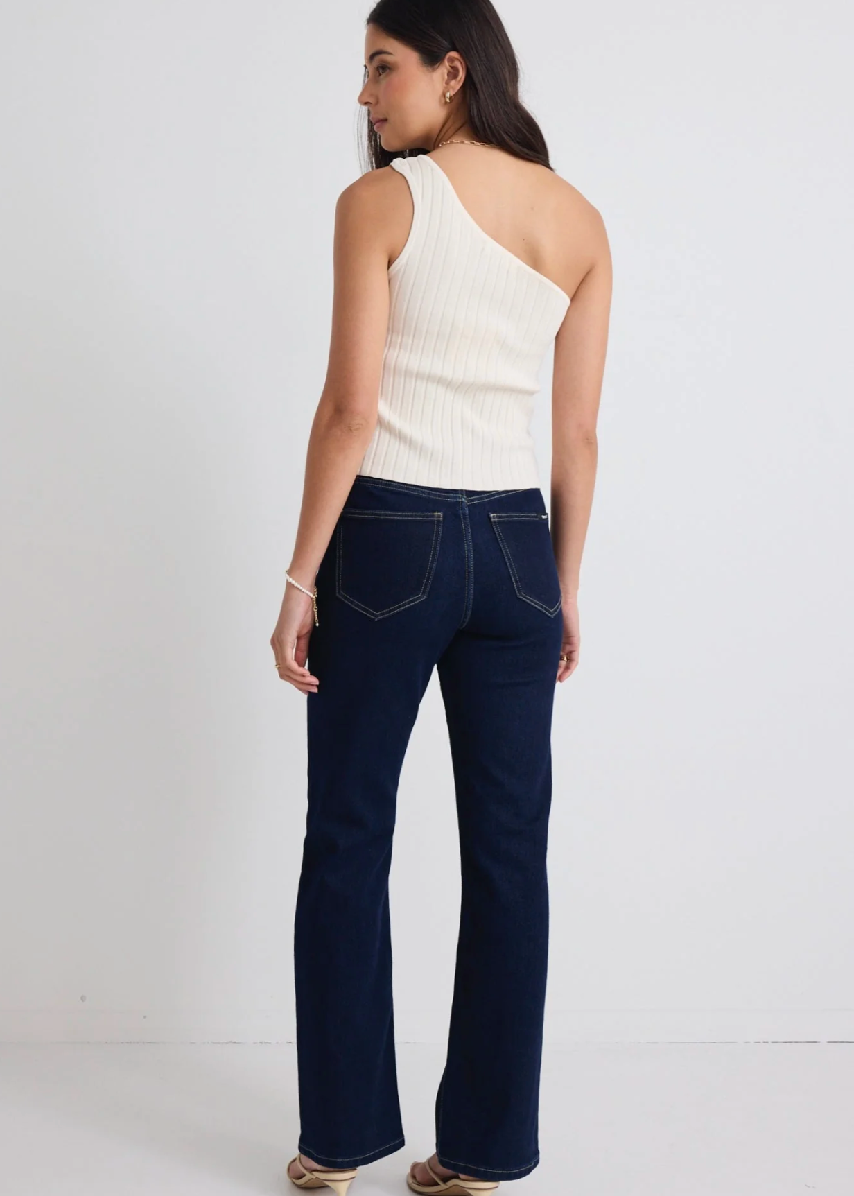 Farah Indigo High Rise Soft Flare Jean | Abbey Road Kaikoura