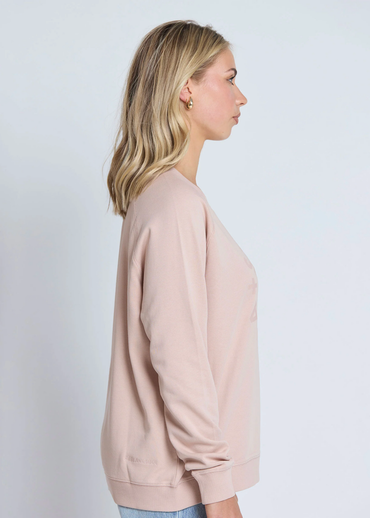 Classic Sweater - Antique Rose Round Logo | Abbey Road Kaikoura