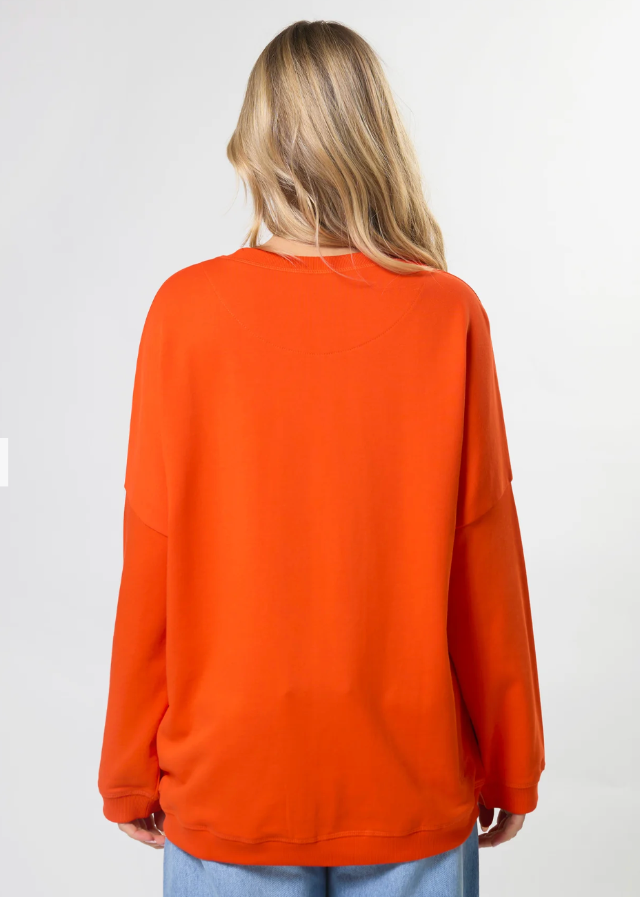 Newport Pocket Sweat - Tangerine  | Abbey Road Kaikoura