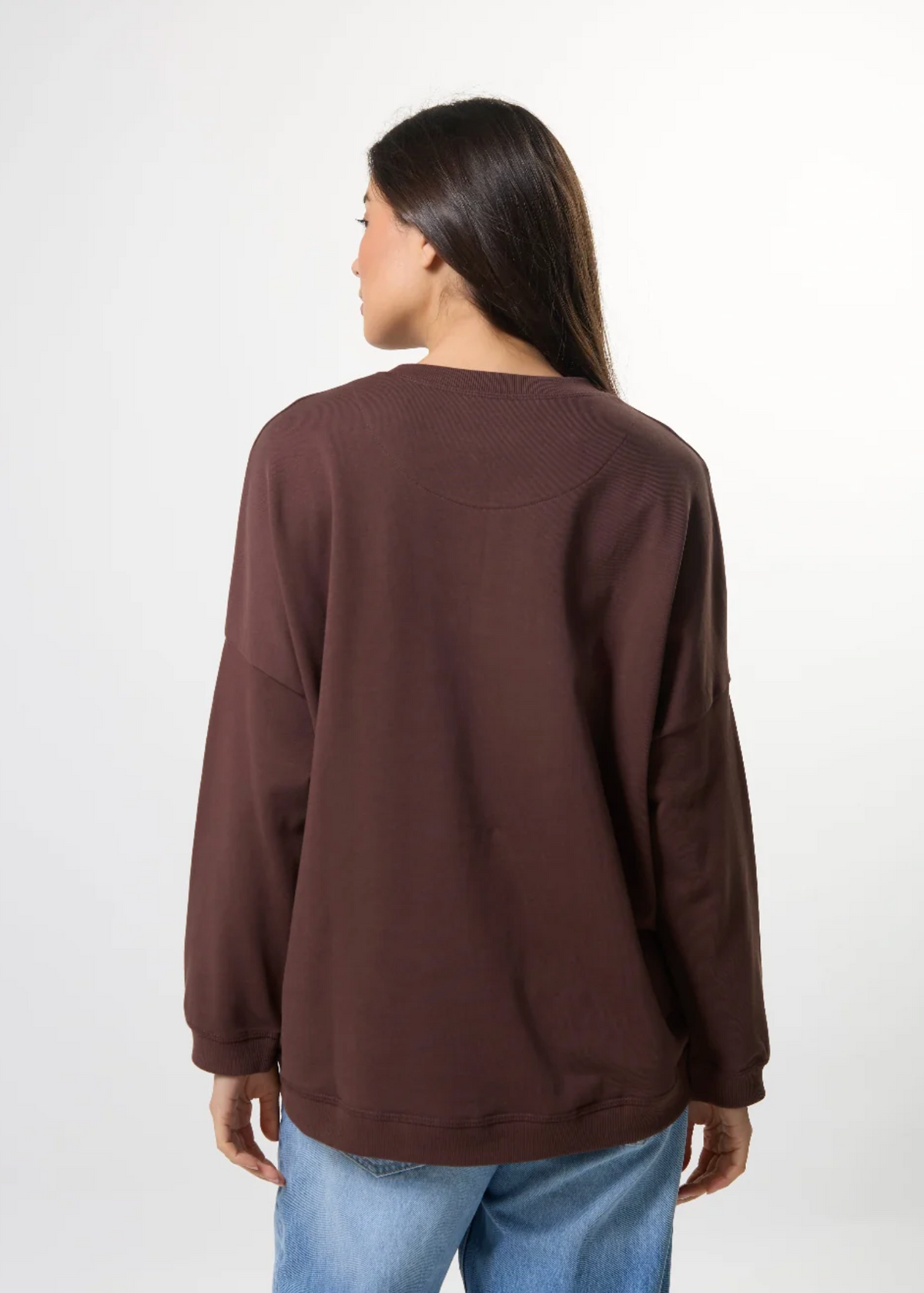 Newport Sweat Chocolate Blush Cross | Abbey Road Kaikoura