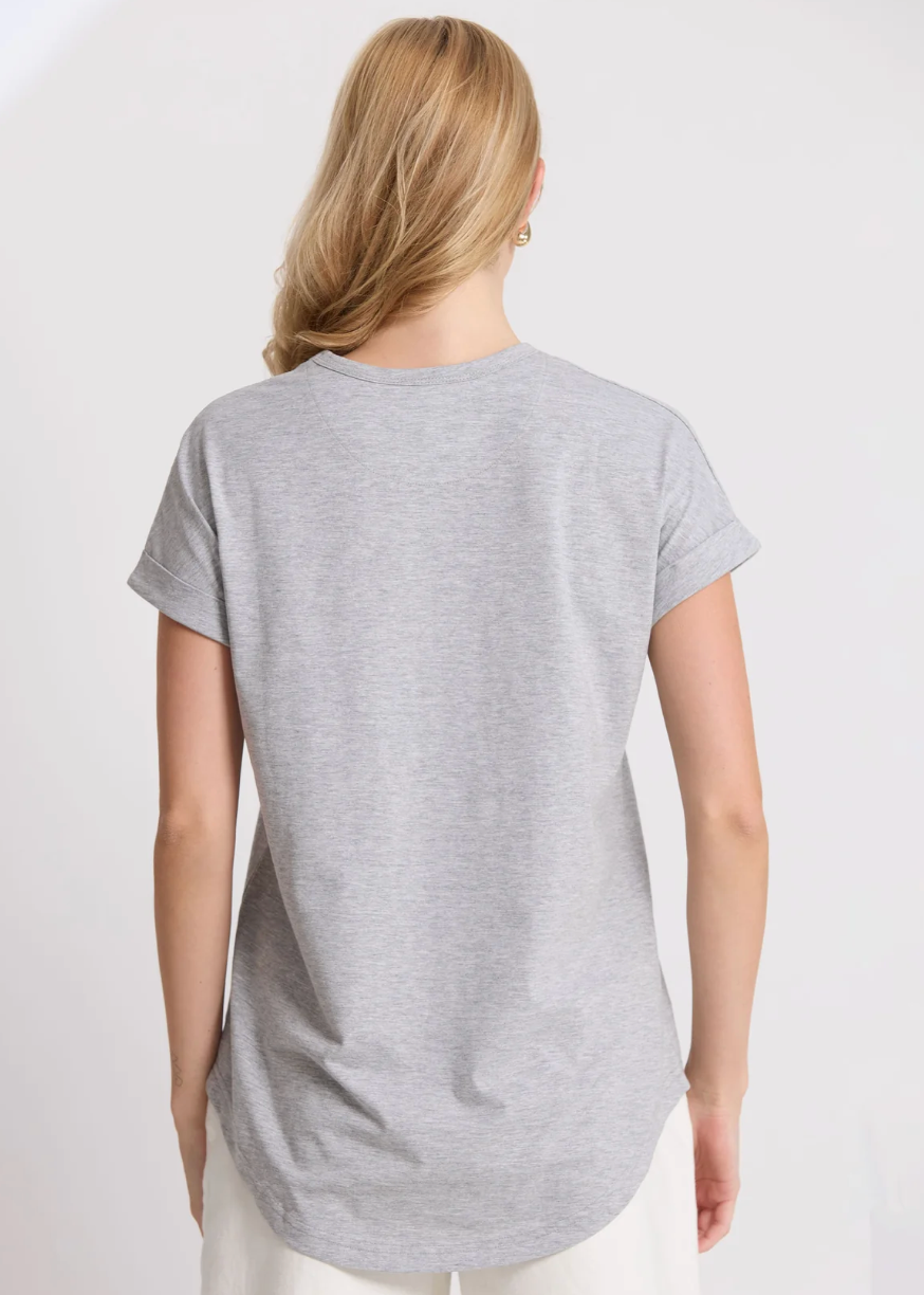 Soho Cuff Crew - Grey Marle  | Abbey Road Kaikoura 