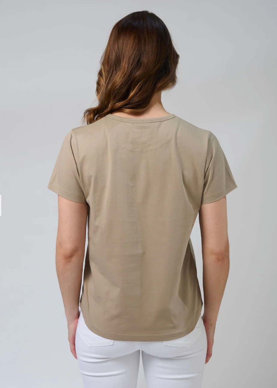 Ace Tee Leopard Cross - Sage | Abbey Road Kaikoura