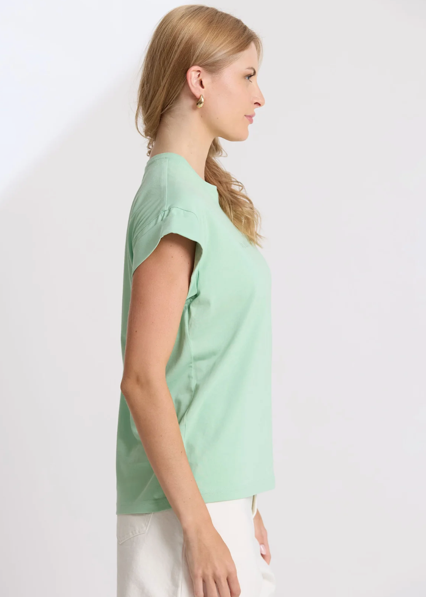 Cuff Tee - Snifter Green  | Abbey Road Kaikoura