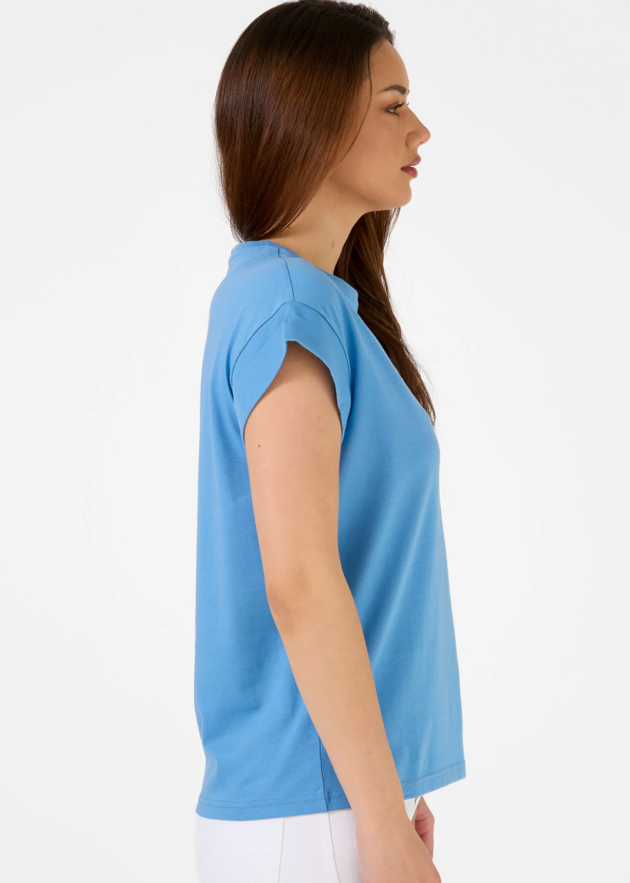 Cuff Tee Logo - Sky | Abbey Road Kaikoura