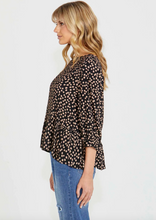 Load image into Gallery viewer, Sass Tammy Frilled Hem Top/ Thora Spot|Abbey Road
