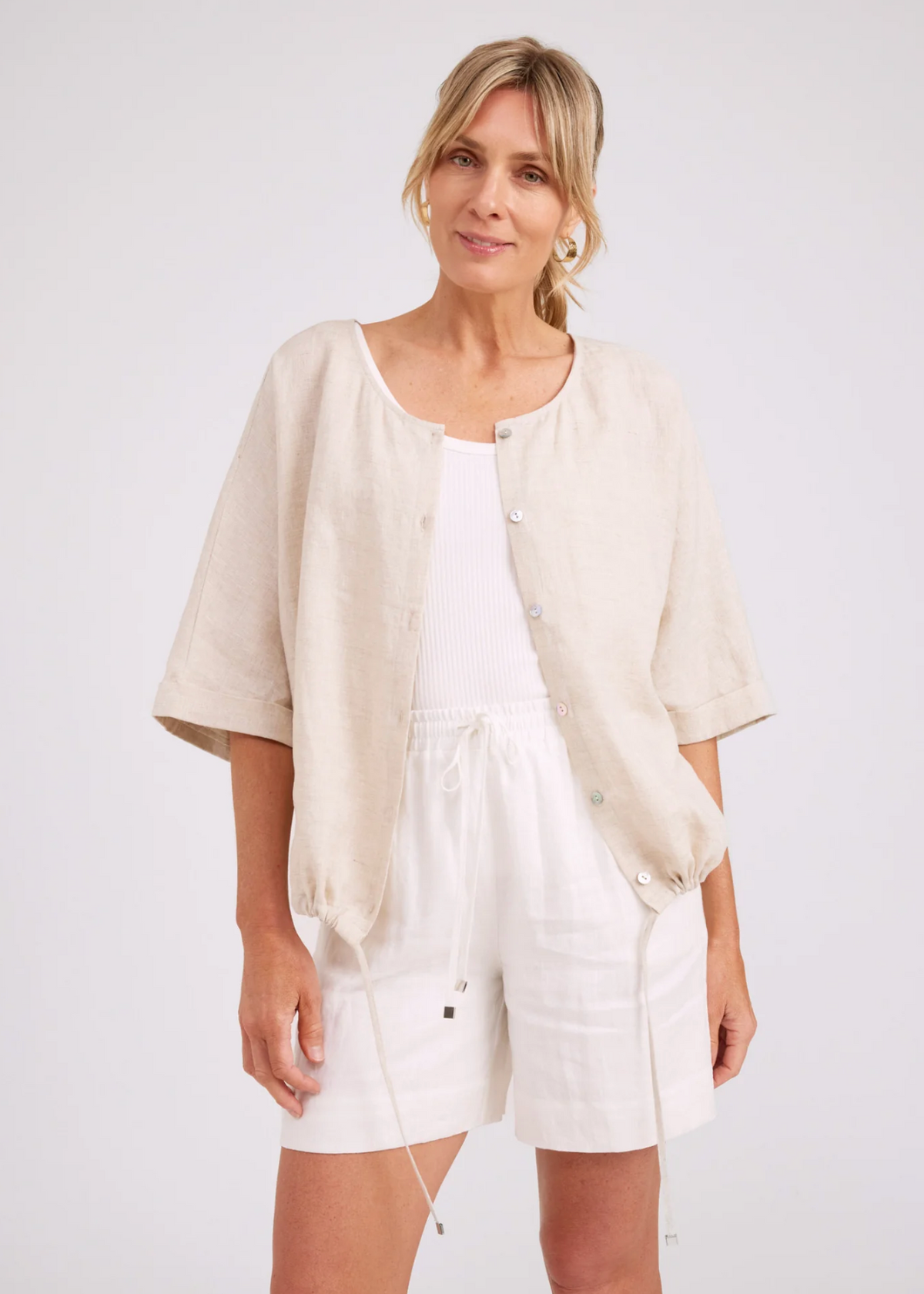 Studio Button Top/Jacket - Tusk | Abbey Road Kaikoura