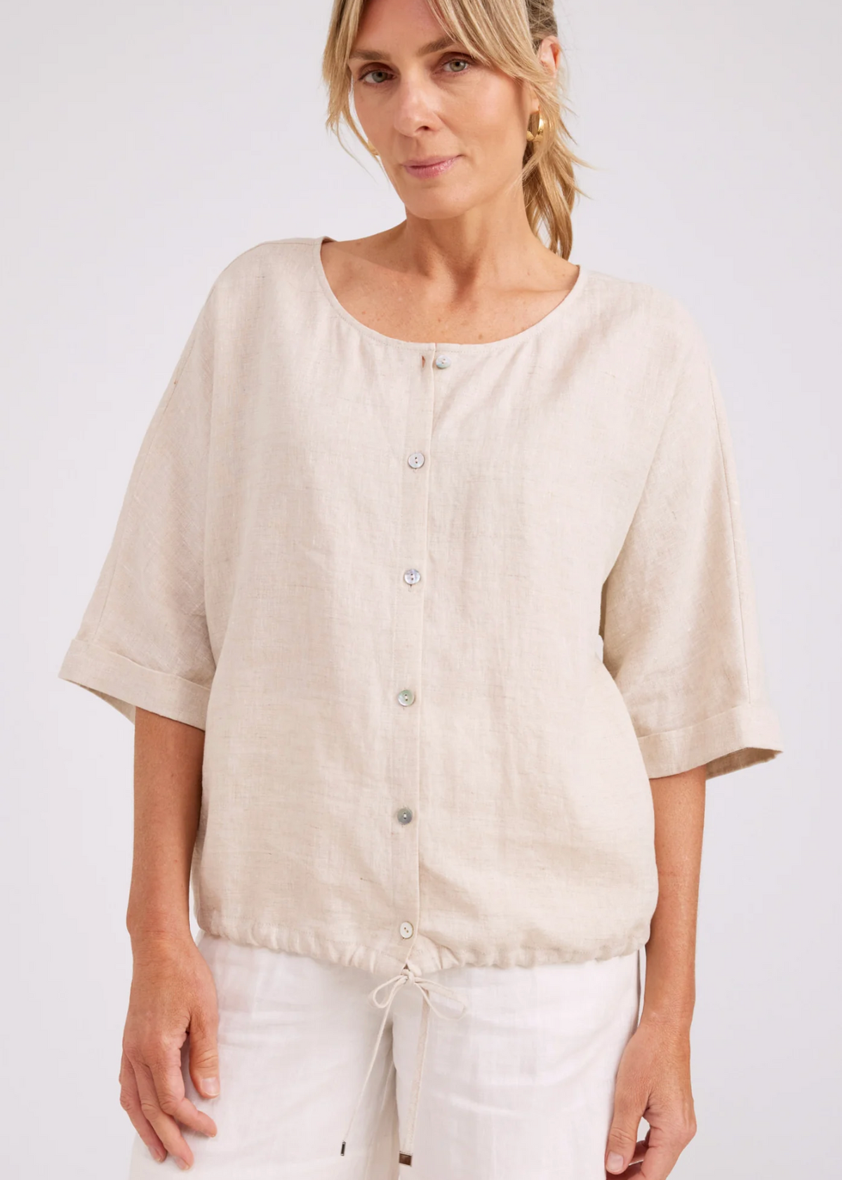 Studio Button Top/Jacket - Tusk | Abbey Road Kaikoura