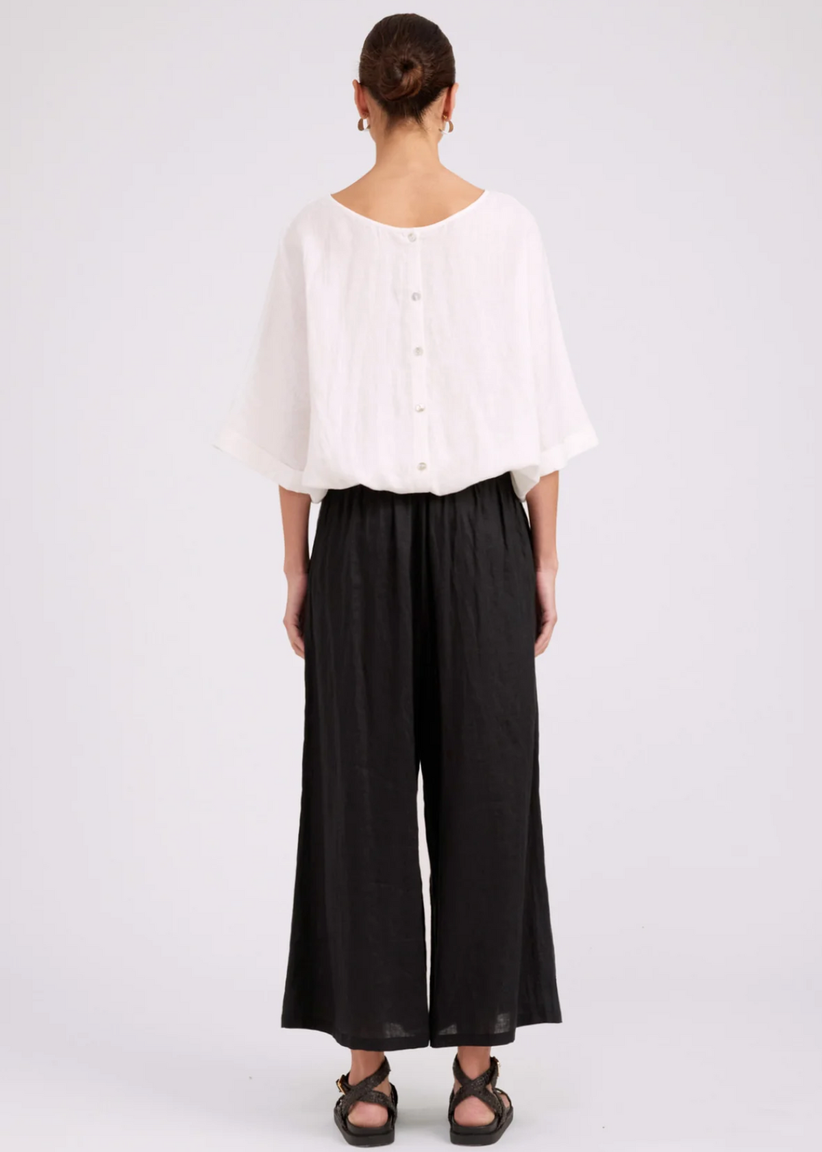 Studio Button Top/Jacket - White | Abbey Road Kaikoura