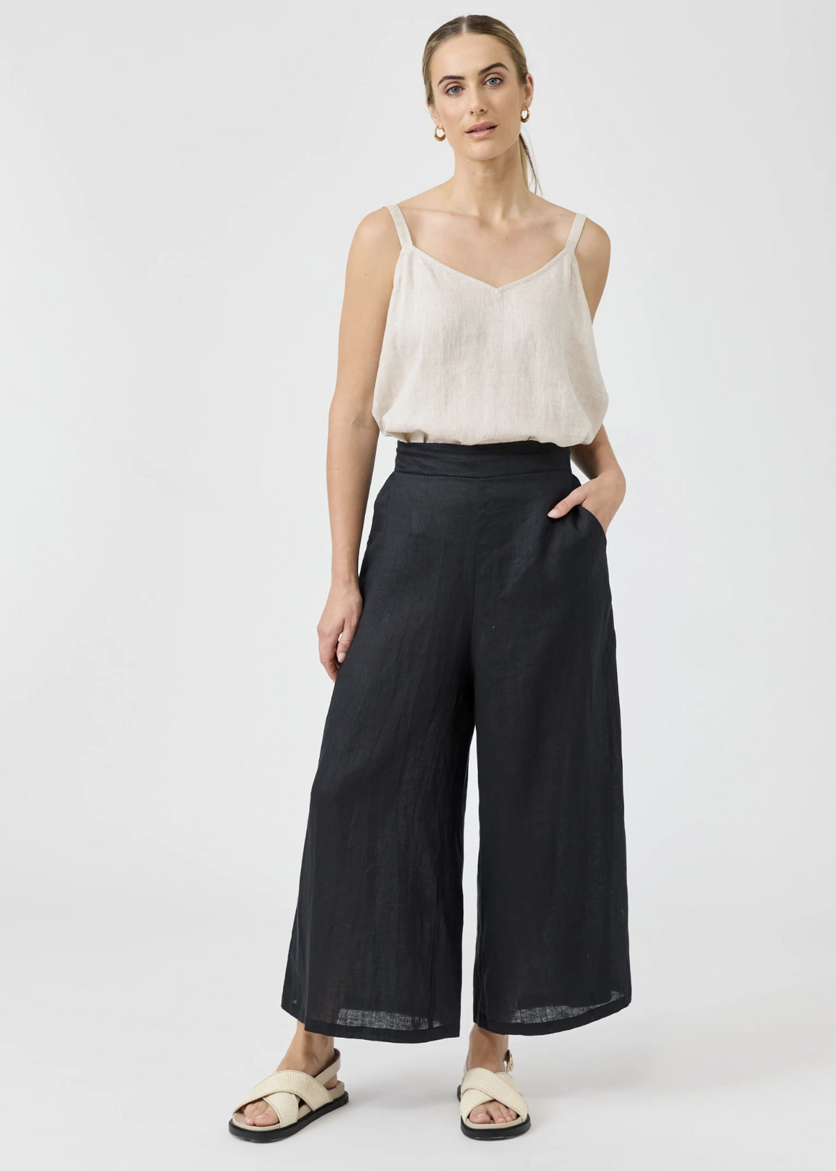 Studio Crop Pant - Ebony  | Abbey Road Kaikoura