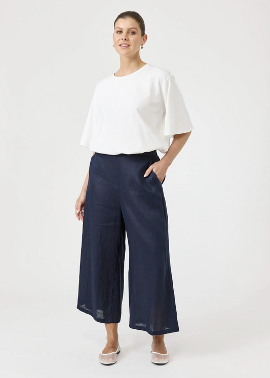 Studio Crop Pant - Navy   | Abbey Road Kaikoura