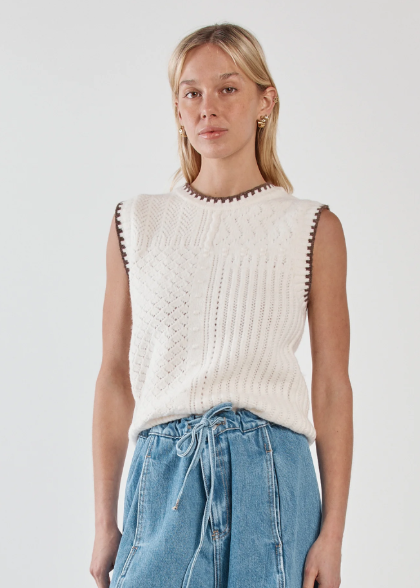 Tonia Knit Vest | Abbey Road Kaikoura