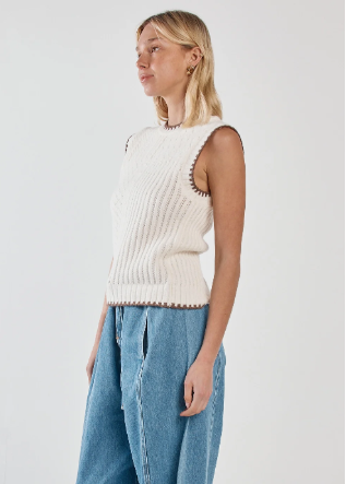 Tonia Knit Vest | Abbey Road Kaikoura