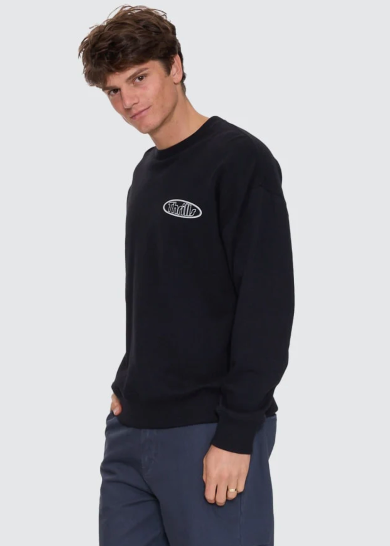 Val For The Win Crew Fleece - Black | Abbey Road Kaikoura