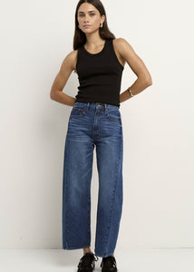 Varsity Forward Seam Barrel Jeans Deep Blue | Abbey Road Kaikoura