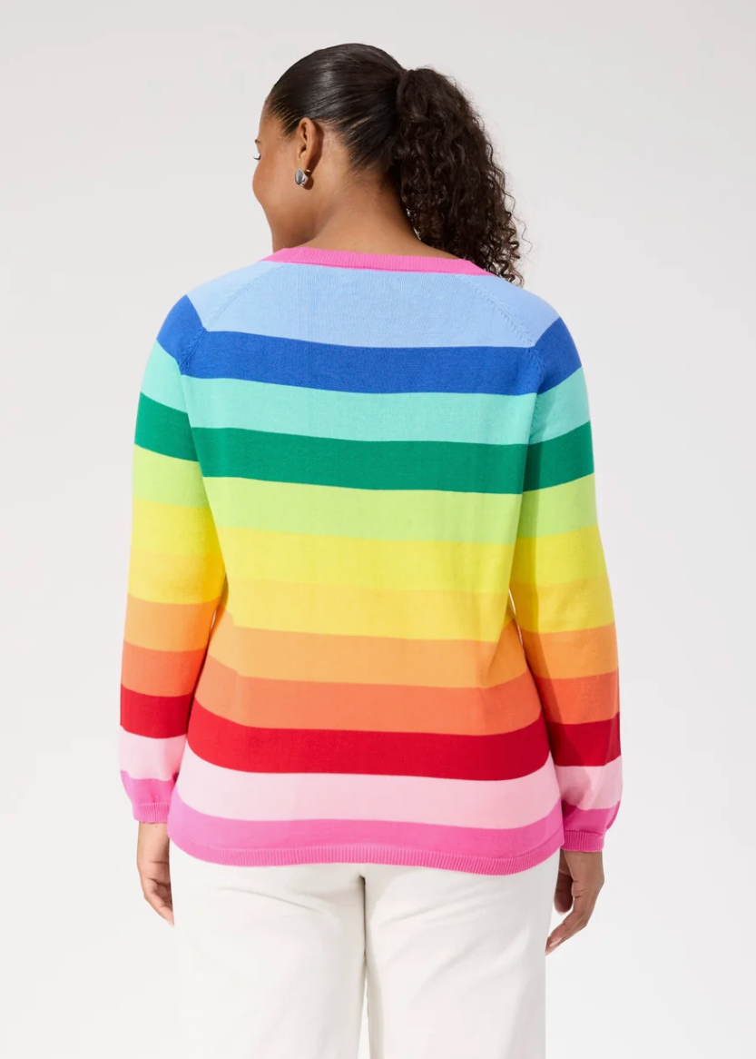 Vermont Stripe Jumper - Rainbow | Abbey Road Kaikoura