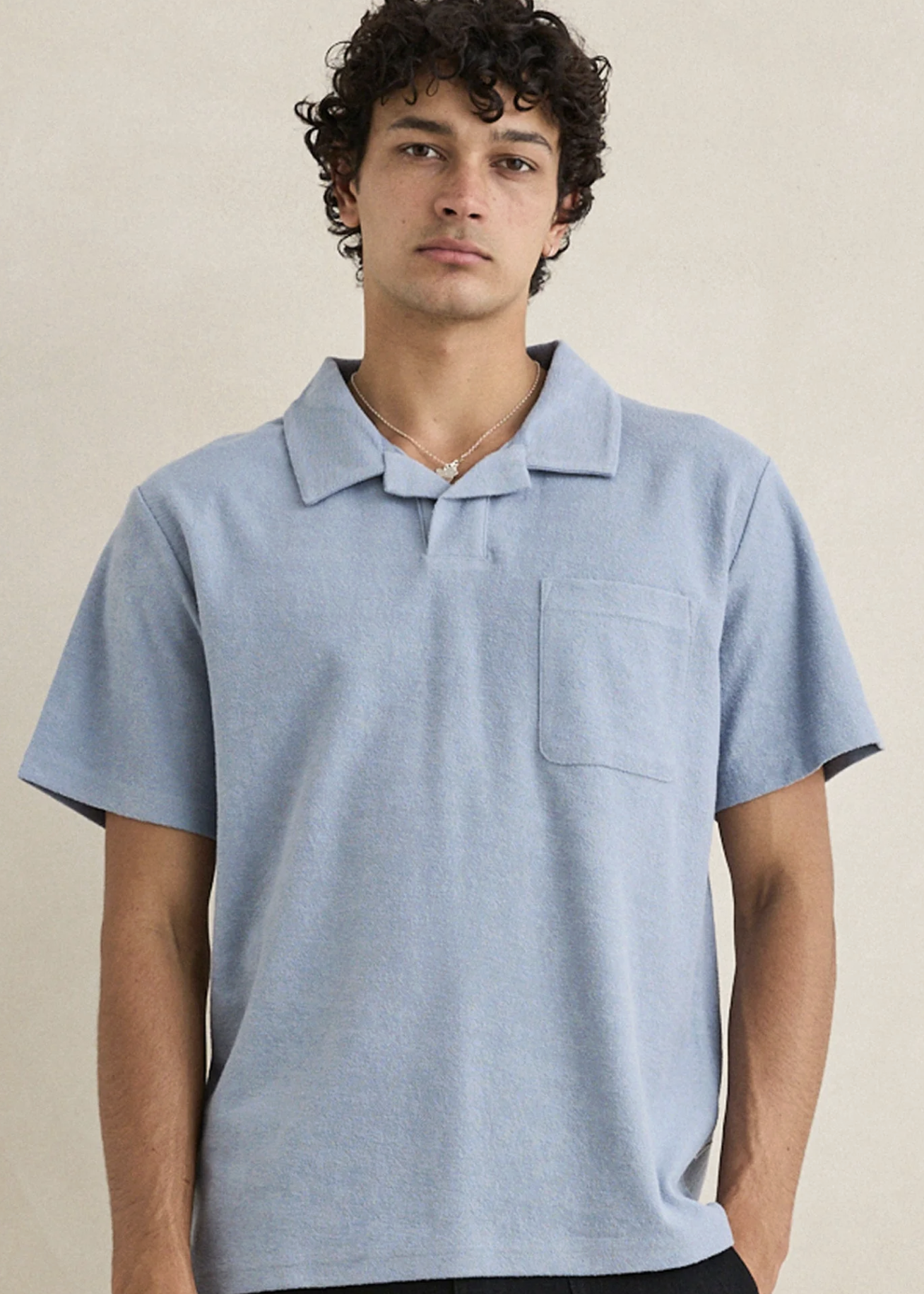 Vintage Terry Polo - Blue | Abbey Road Kaikoura