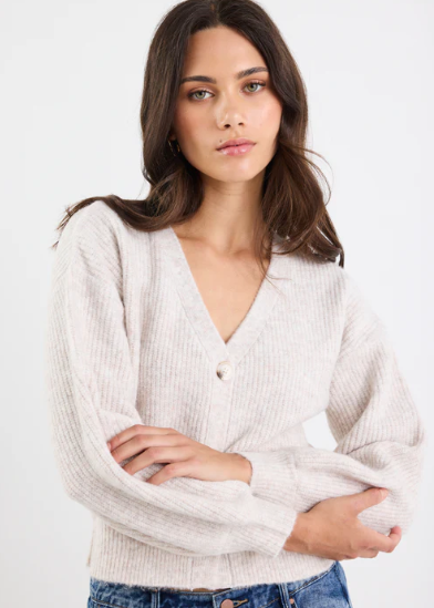 Wholesome Oat Chunky Knit Cardigan ERCU | Abbey Road Kaikoura