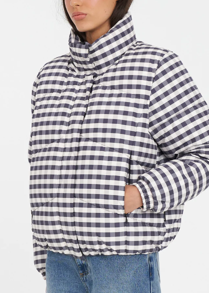 Wmns Demi Puffer JKT Gingham | Abbey  Road Kaikoura