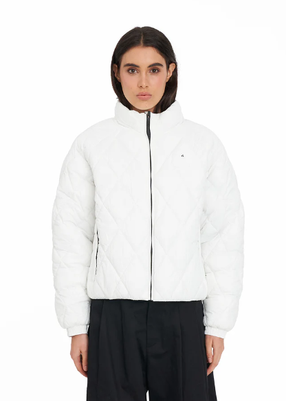 Wmns Quilted Loft Jacket - White | Abbey Road Kaikoura