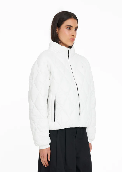 Wmns Quilted Loft Jacket - White | Abbey Road Kaikoura
