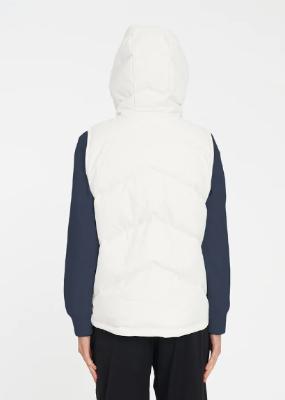 Women's Classic Down Vest Hrgbone Chalk  | Abbey Road Kaikoura