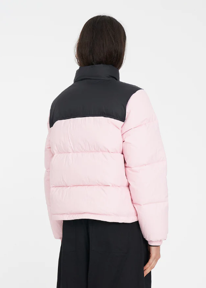 Women's Rider Puffer Jacket Black/Petal | Abbey Road Kaikoura