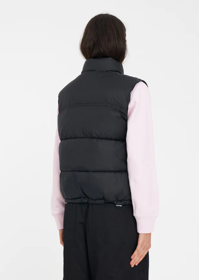 Women's Rider Puffer Vest Black  | Abbey Road Kaikoura