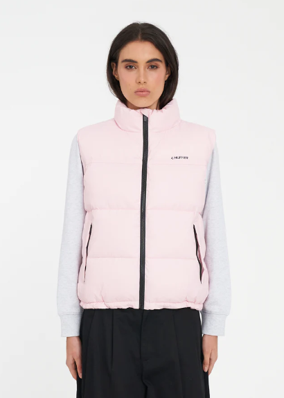 Women's Rider Puffer Vest Petal | Abbey Road Kaikoura
