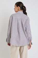 Load image into Gallery viewer, You Got This Chocolate Oversized Shirt Chocolate Stripe | Abbey Road Kaikoura
