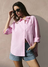 Load image into Gallery viewer, You Got This Oversized Shirt Pink Stripe | Abbey Road Kaikoura