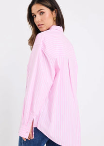 You Got This Oversized Shirt Pink Stripe | Abbey Road Kaikoura