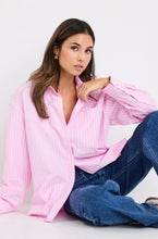 Load image into Gallery viewer, You Got This Oversized Shirt Pink Stripe | Abbey Road Kaikoura