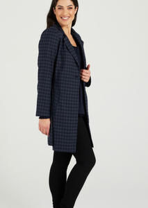 Zafina Ivana Grey Check Jacket|Abbey Road