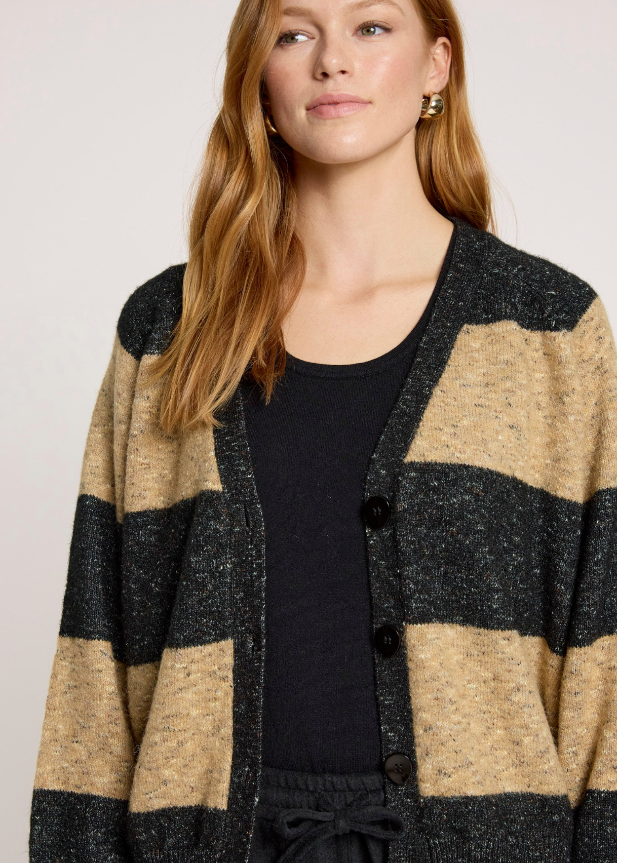 Zarda Cardigan Mocha/Black  | Abbey Road Kaikoura