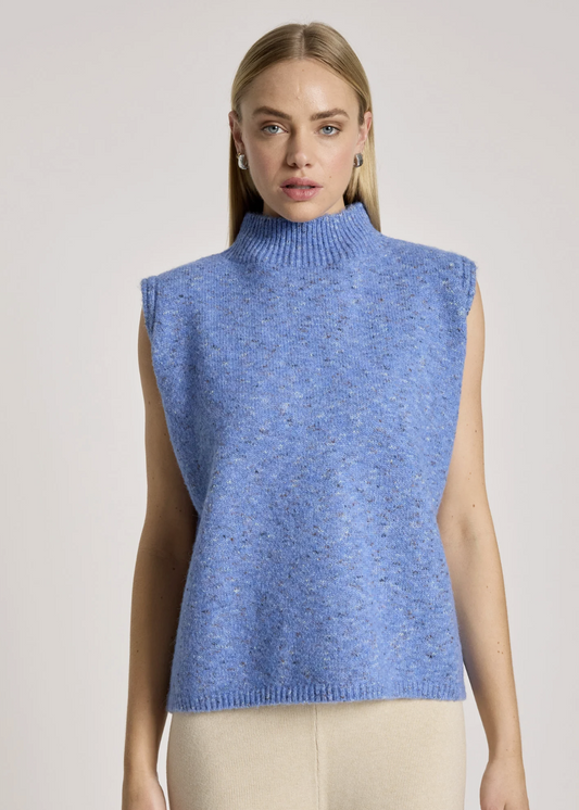 Zarda Knit Vest - Lake | Abbey Road Kaikoura