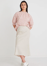 Load image into Gallery viewer, IVY &amp; JACK Bliss Linen Bias Midi Skirt Natural | Abbey Road Kaikoura