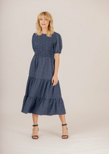 Load image into Gallery viewer, MI MOSO Violet Navy Blue Dress | Abbey Road Kaikoura
