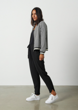 Load image into Gallery viewer, ET ALIA Bomber Jacket Black Check | Abbey Road Kaikoura