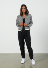 Load image into Gallery viewer, ET ALIA Bomber Jacket Black Check | Abbey Road Kaikoura