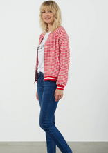 Load image into Gallery viewer, ET ALIA Bomber Jacket Red Check | Abbey Road Kaikoura