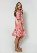 Load image into Gallery viewer, DEAR SUTTON Bonnie Dress Red Stripe | Abbey Road Kaikoura
