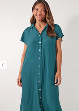 Load image into Gallery viewer, ISLE OF MINE Botanical Dress Teal | Abbey Road Kaikour