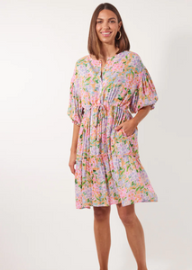 ISLE OF MINE Botanical Tie Dress | Abbey Road Kaikoura