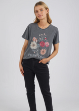 Load image into Gallery viewer, FOXWOOD Bouquet Tee Washed Black | Abbey Road Kaikoura