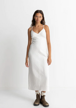 Load image into Gallery viewer, RHYTHM Briannah Bias Cut Midi Dress White | Abbey Road Kaikoura