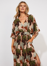 Load image into Gallery viewer, HAVEN Cayman Batwing Maxi Dress-Palms | Abbey Road Kaikoura