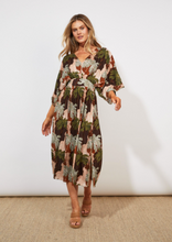 Load image into Gallery viewer, HAVEN Cayman Batwing Maxi Dress-Palms | Abbey Road Kaikoura