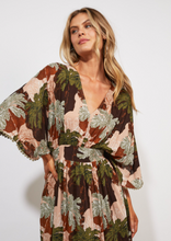 Load image into Gallery viewer, HAVEN Cayman Batwing Maxi Dress-Palms | Abbey Road Kaikoura