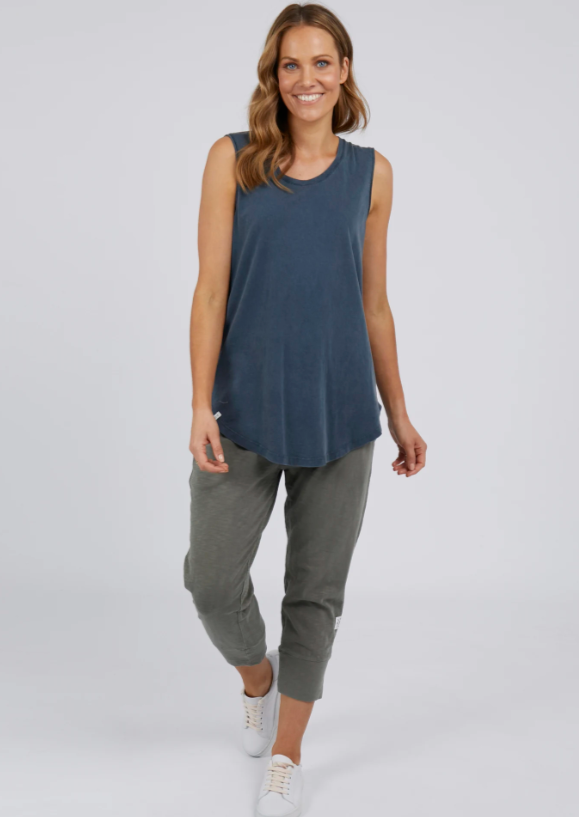 ELM Cloud Scoop Tank Navy | Abbey Road Kaikoura